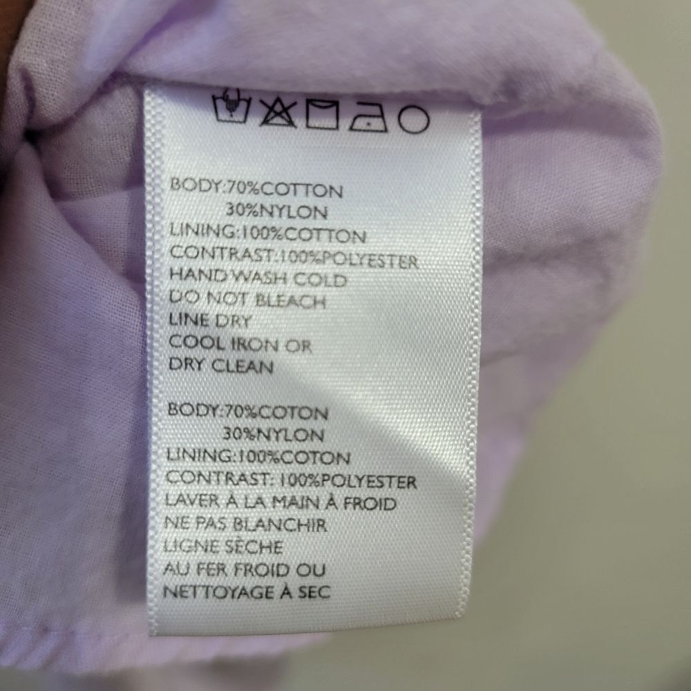 URBAN OUTFITTERS Yellow Organza Tie-Shoulder Lilac Midi Dress Size Medium - Picture 5 of 10